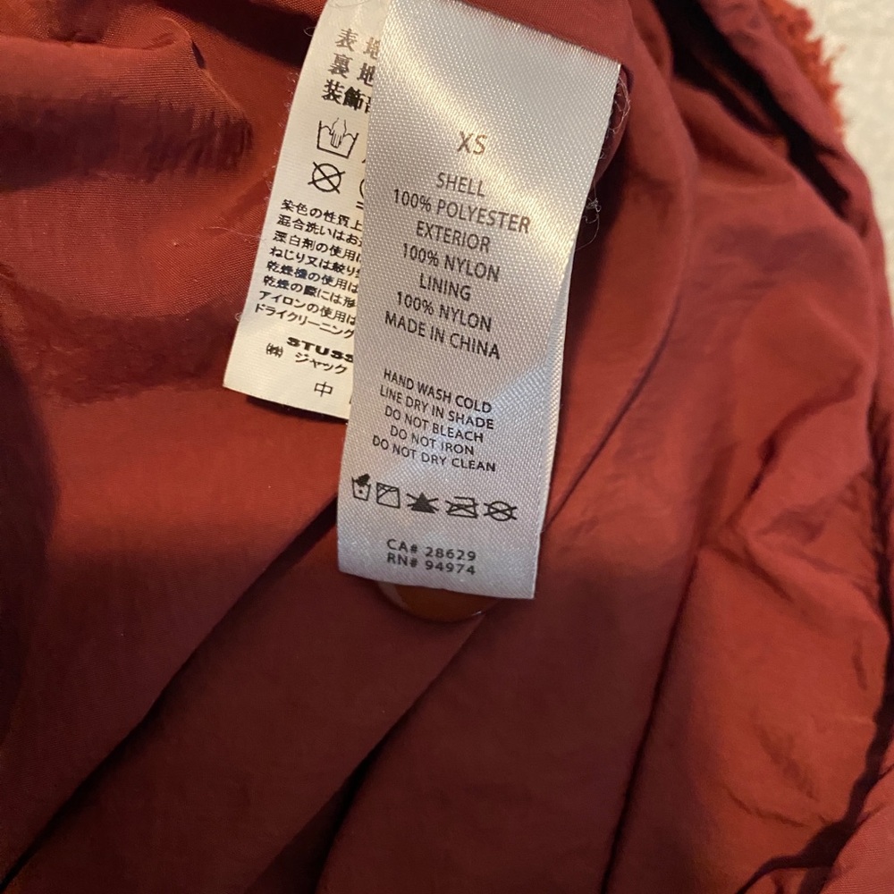 Stüssy Clay Sherpa Fleece Button Down Teddy Jacket Size XS - Picture 9 of 10